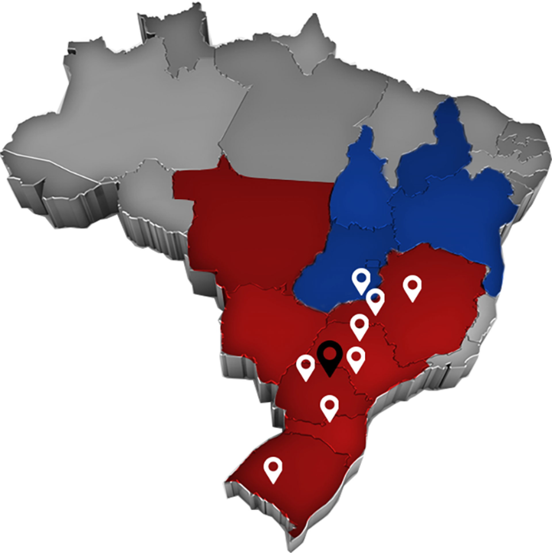 Bases Operacionais - Mapa do Brasil